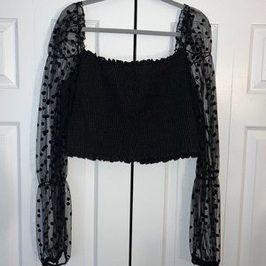 Shein Black Stretchy Top